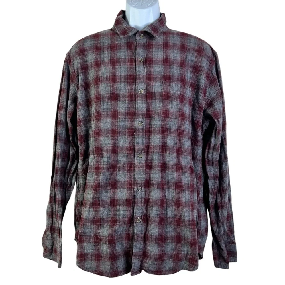 J.Crew Men’s Flannel Shirt Button Down Size XL